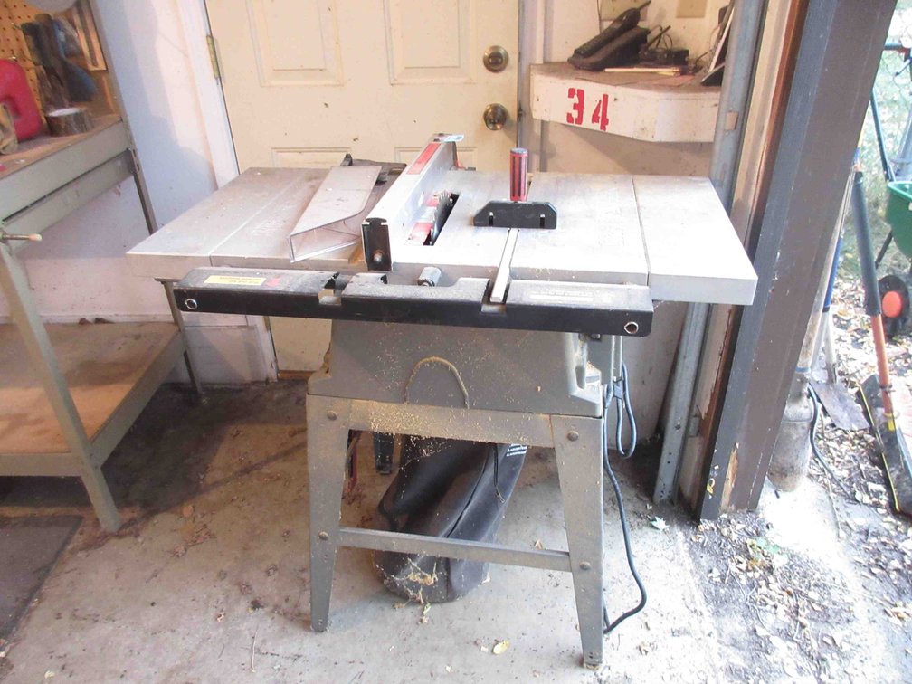 Craftsman 10" table saw on stand