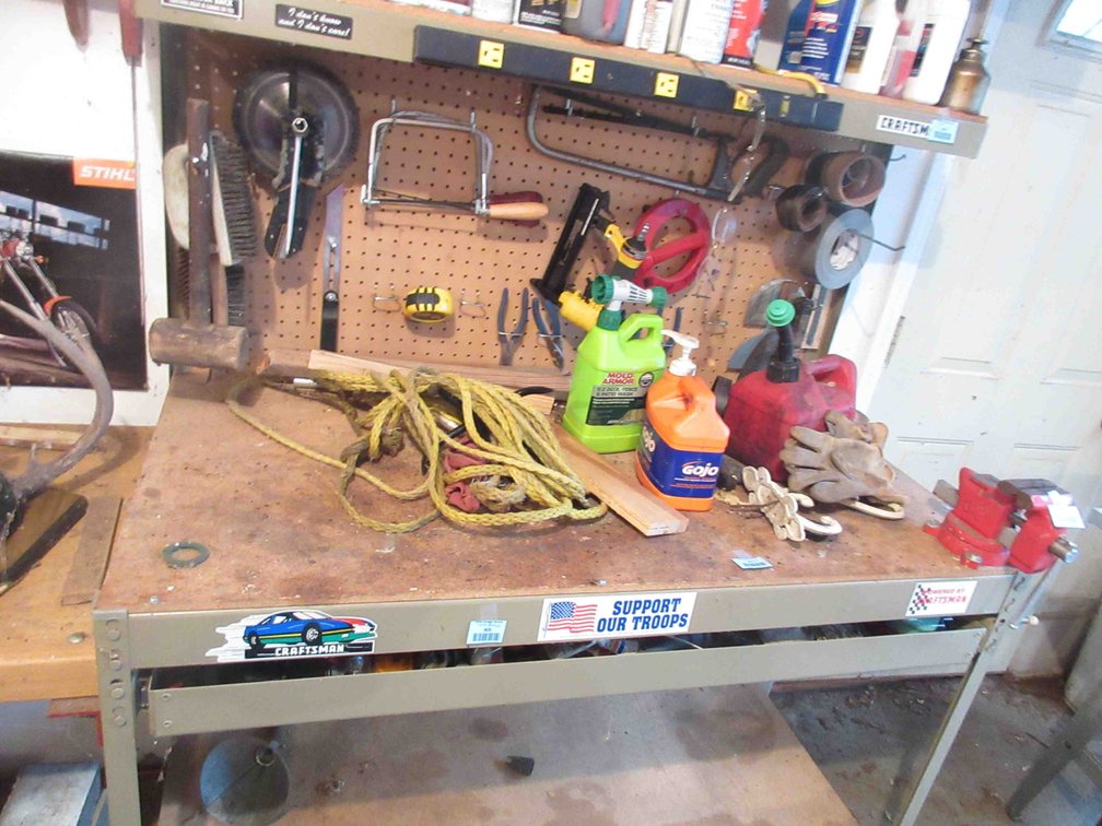 Group on bench and in drawer drawers