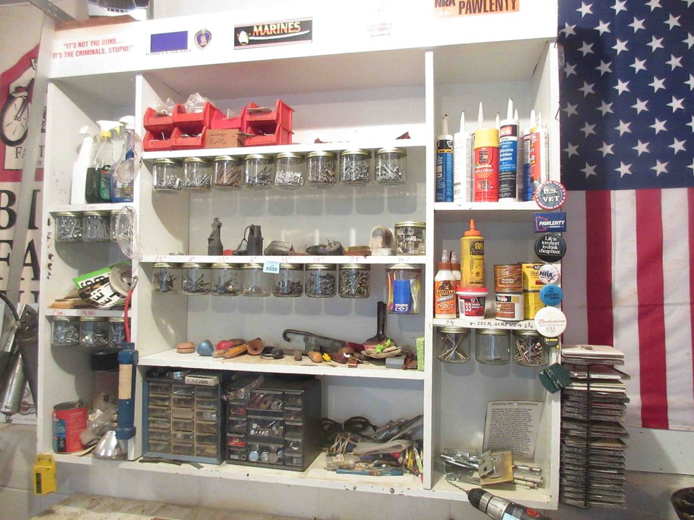Contents of cabinet