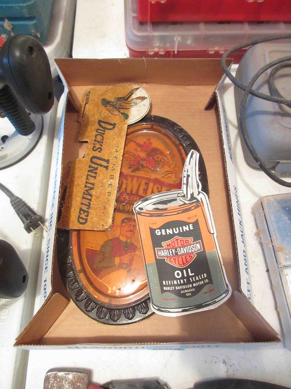 Flat of collectibles