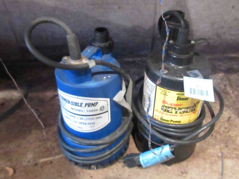 (2) Submersible pumps