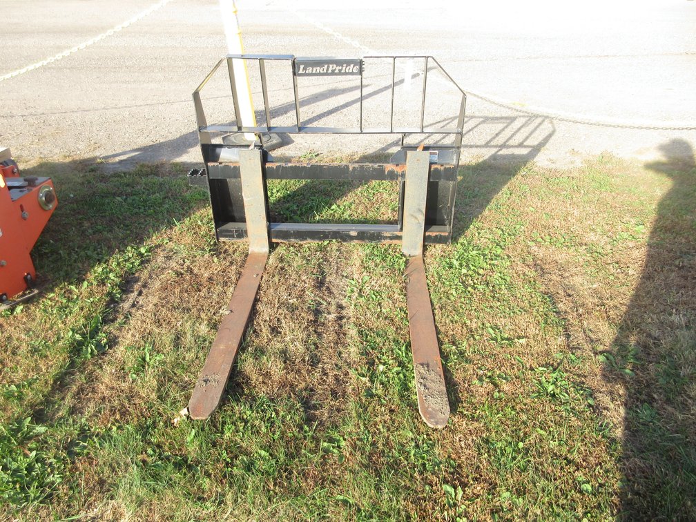 Land Pride skid steer quick tach pallet forks