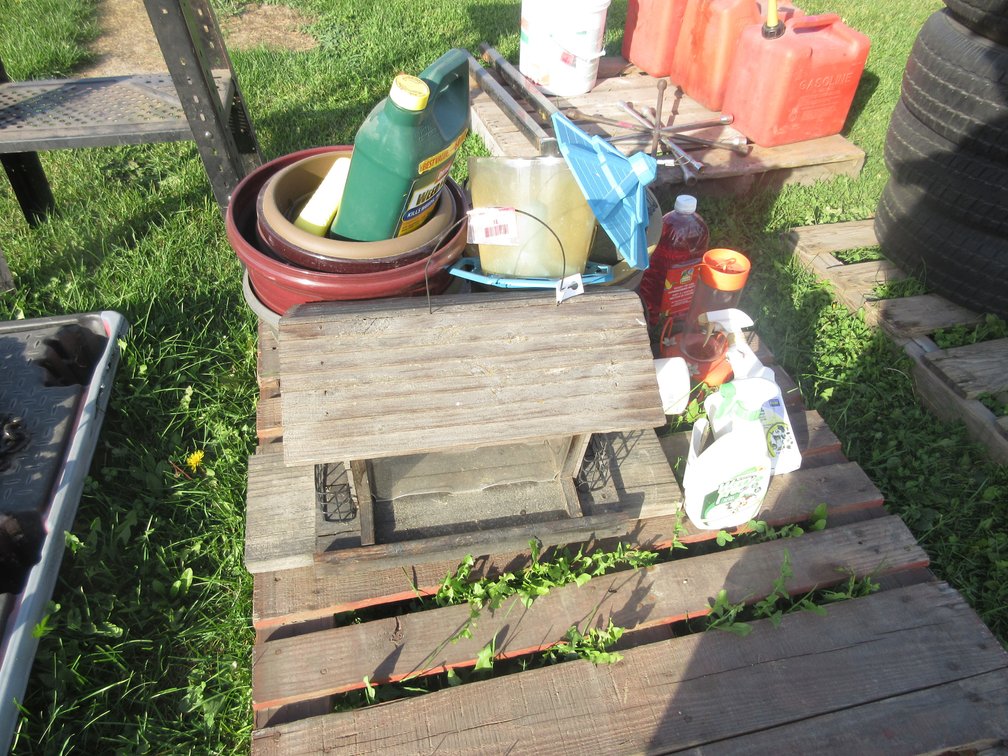 Group on pallet