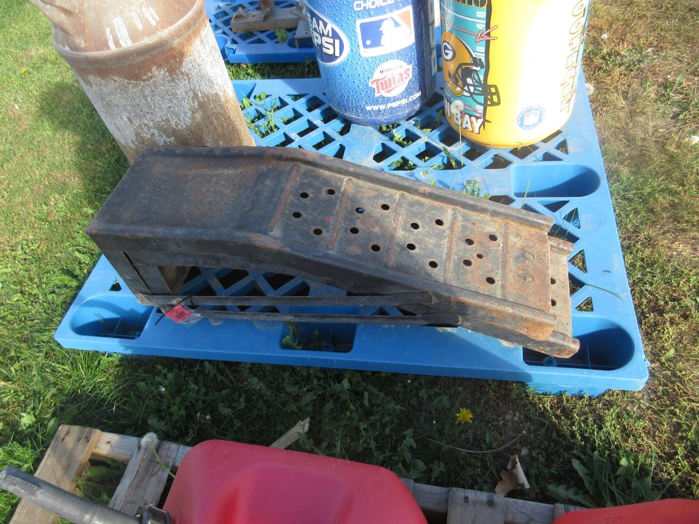 (2) Metal car ramps
