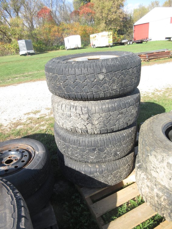 (4) Dextero All Terrain tires on (5) hole rim