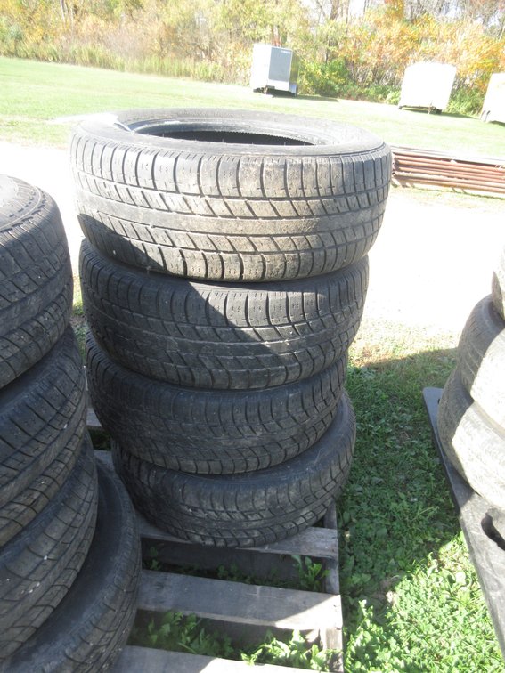 (4) Uniroyal Tiger Paw Touring tire, no rim