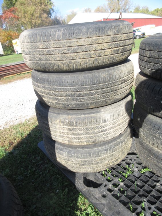 (4) Hankook Kinery ST tire on (6) hole rim