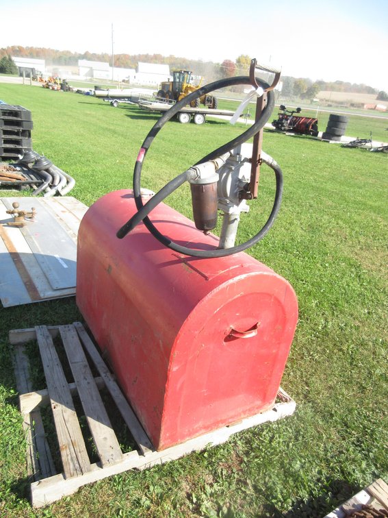 Knapp Co. metal fuel tank with transfer pump