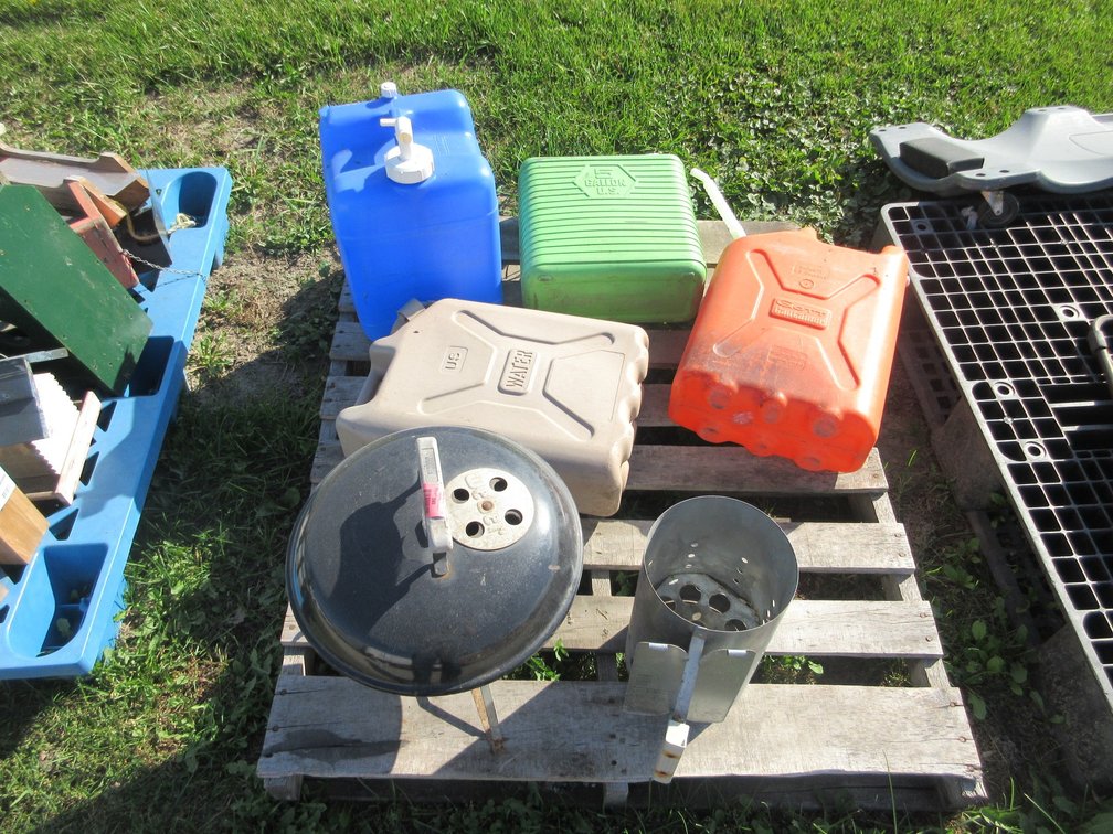 Group on pallet