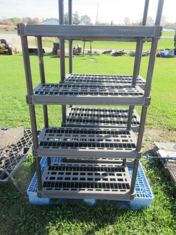 Plastic shelf unit