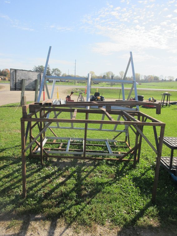 Group of metal brackets