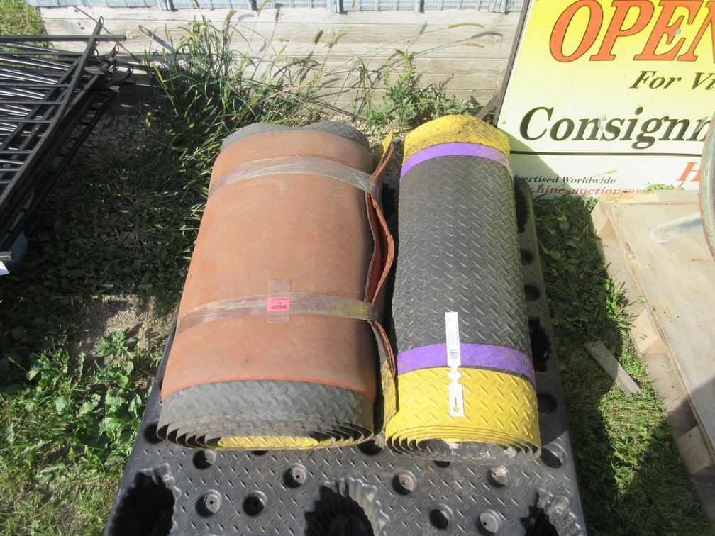 (2) Rolls of rubber mats