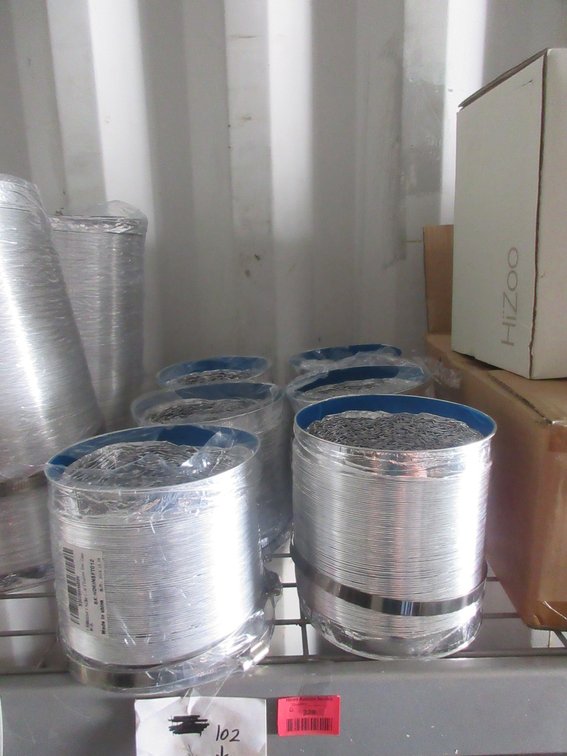 (6) Aluminum vent hose with connector clamp