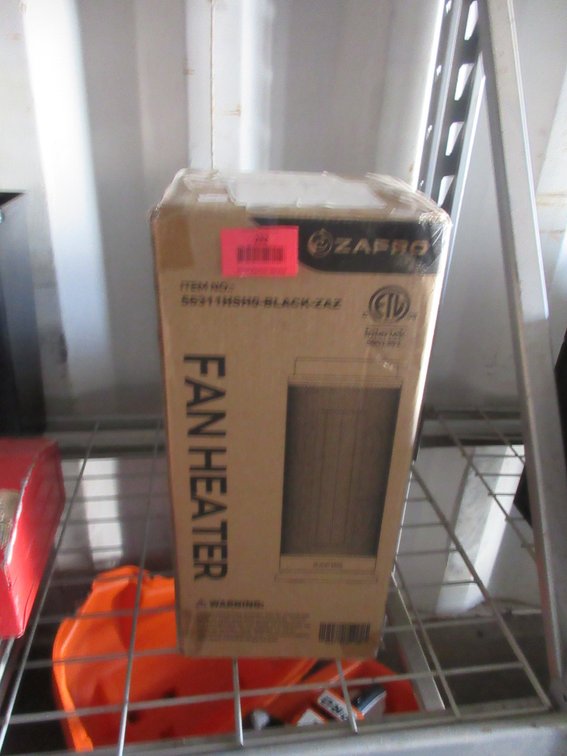 Zafro fan heater in box