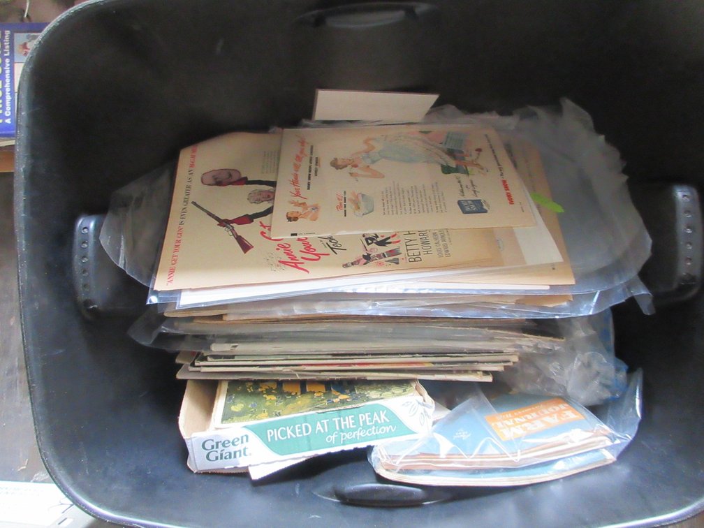 Tote with contents