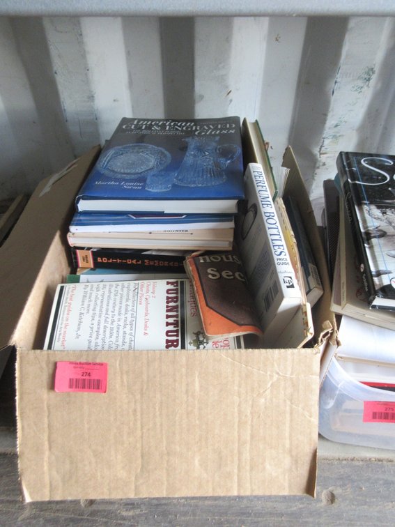 Box of information guide books