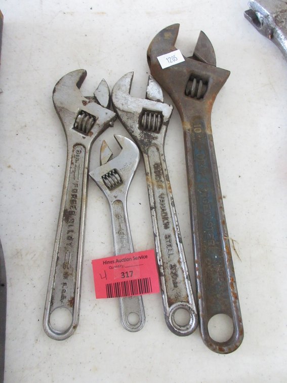(4) Crescent wrenches