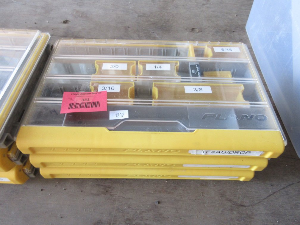 (3) Plano plastic storage cases