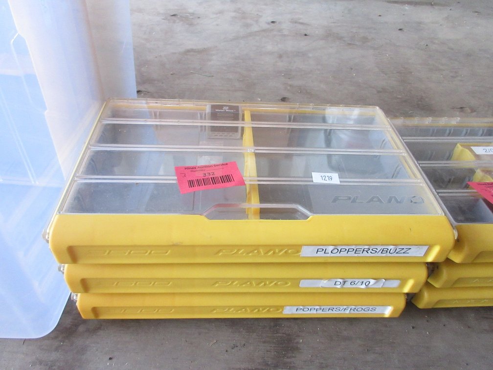 (3) Plano plastic storage cases