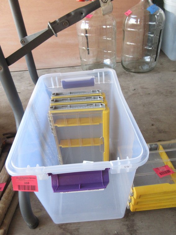 (3) Plano plastic storage cases