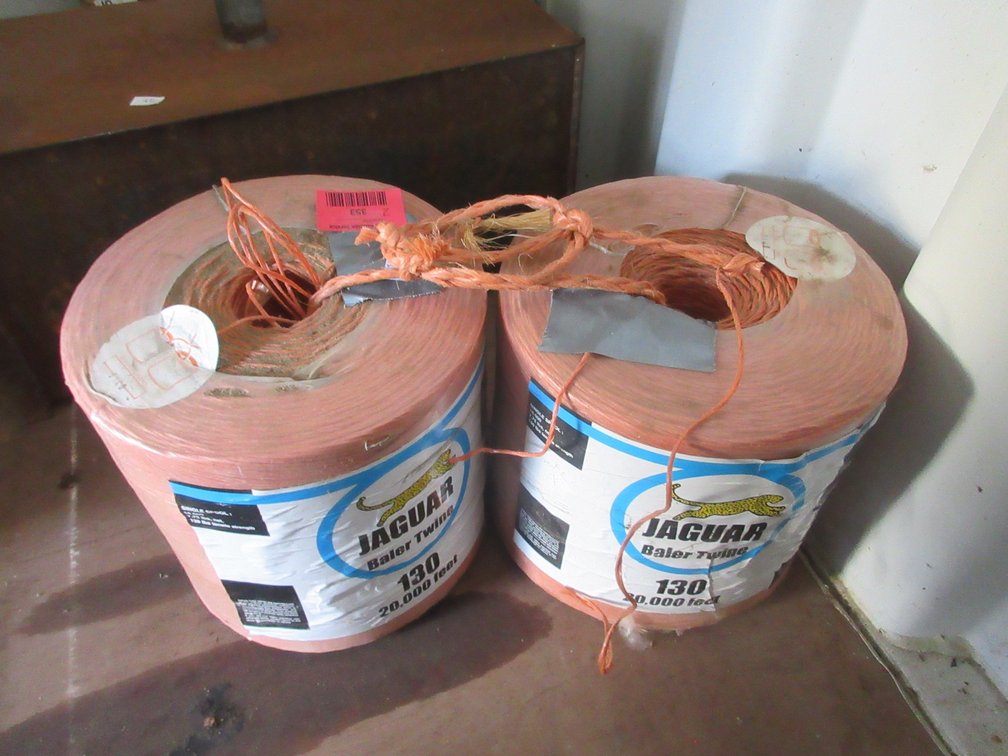 (2) Jaguar bales of twine, plastic