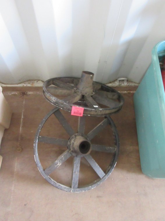 (2) Cart wheels