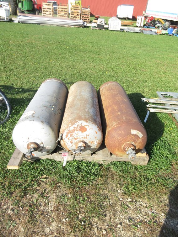 (3) Propane gas tanks, empty