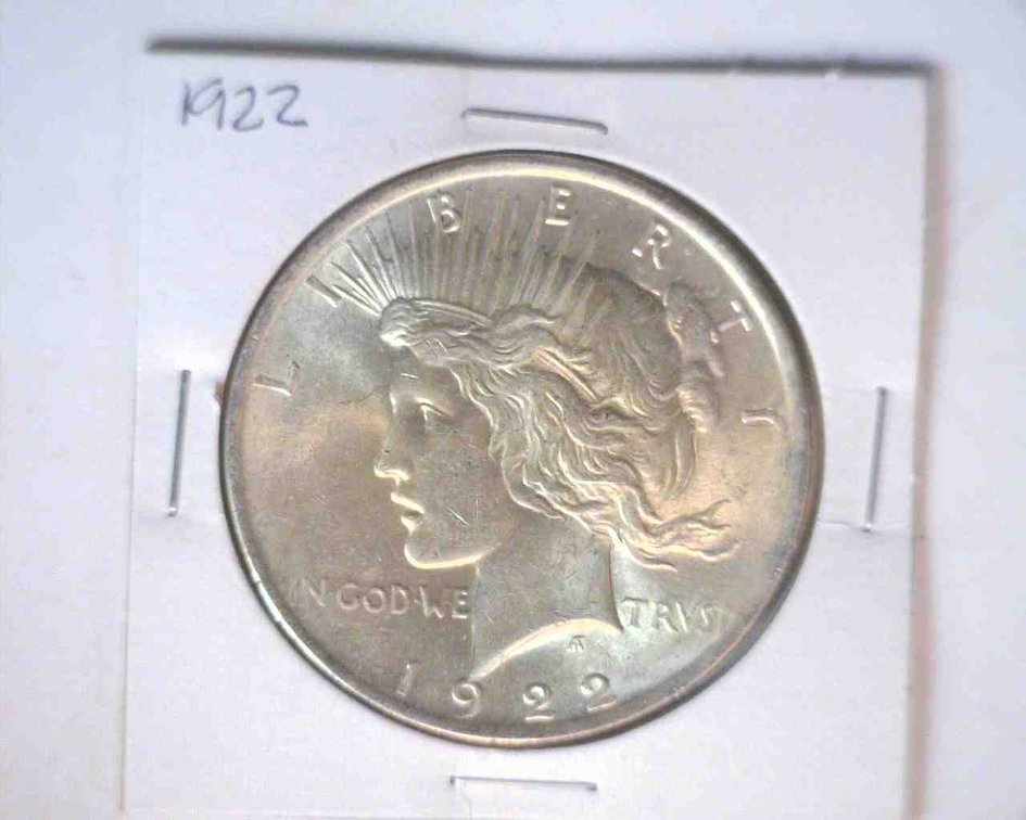 1922 Peace dollar
