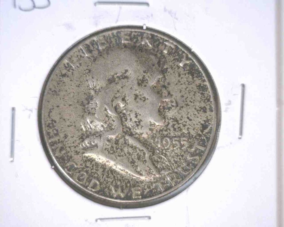 1955 Franklin half dollar