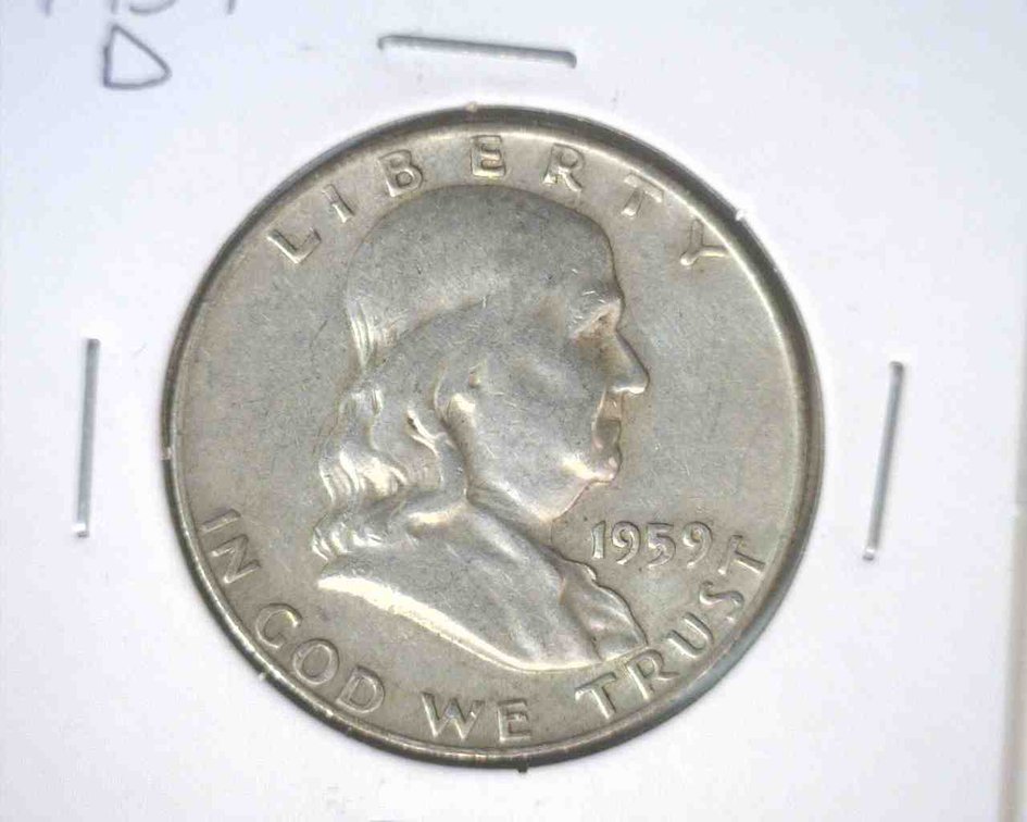 1959-D Franklin half dollar