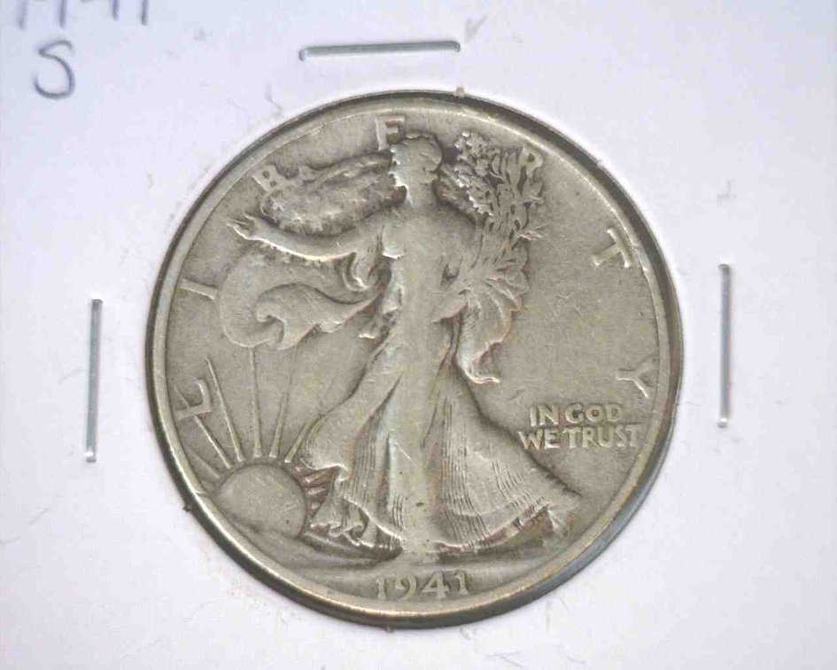 1941-S Walking Liberty half dollar