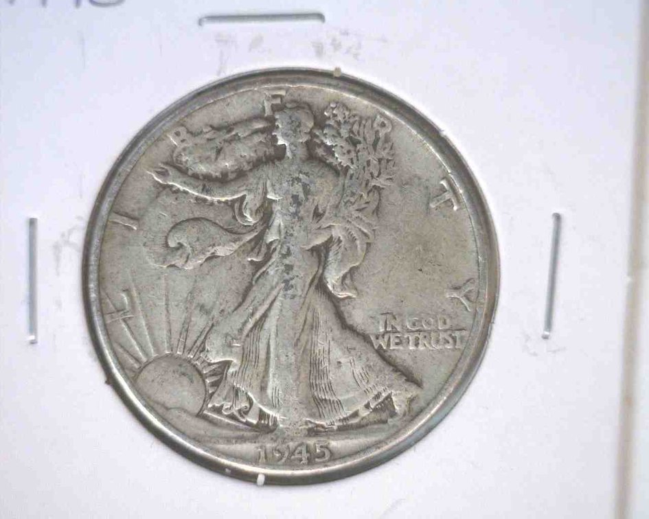 1945 Walking Liberty half dollar
