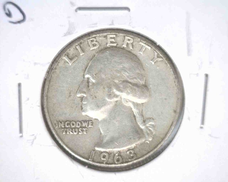 1963-D Washington quarter
