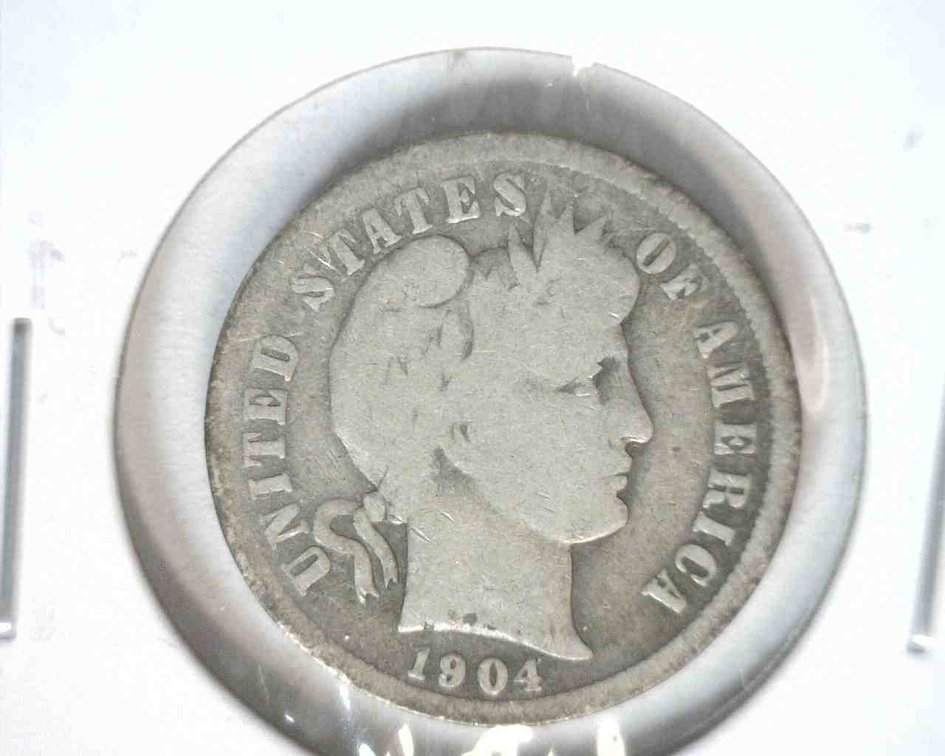 1904 Barber dime