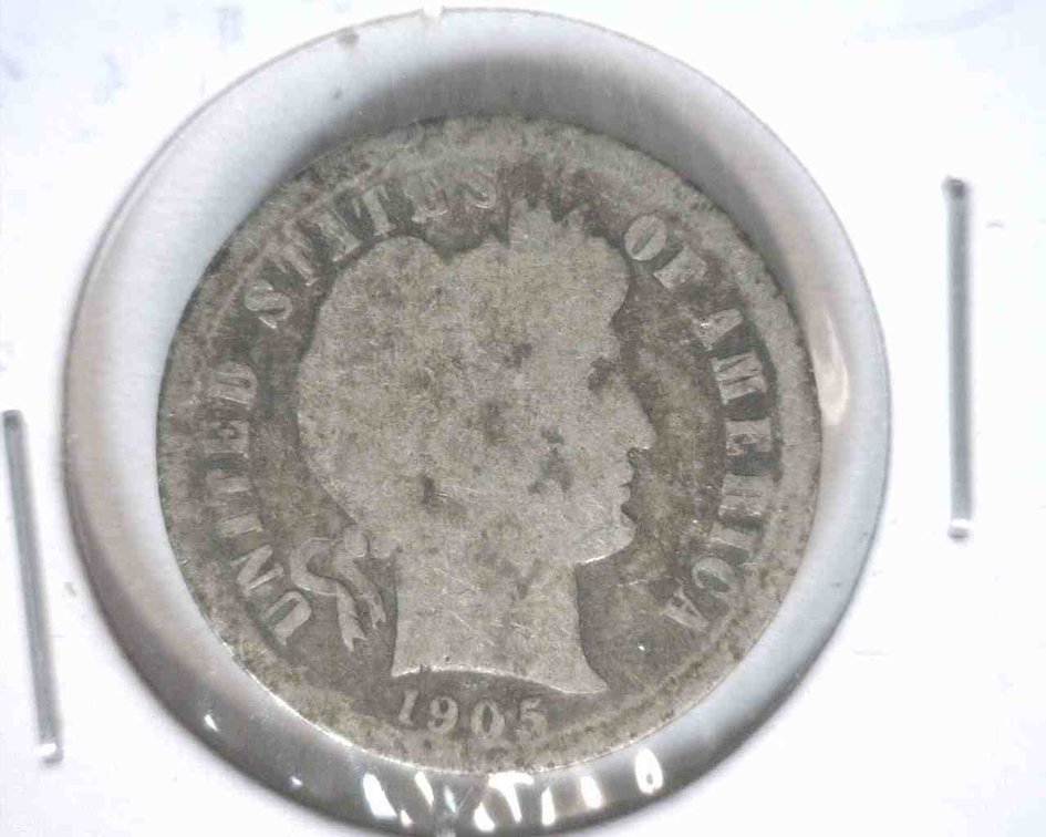 1905-S Barber dime