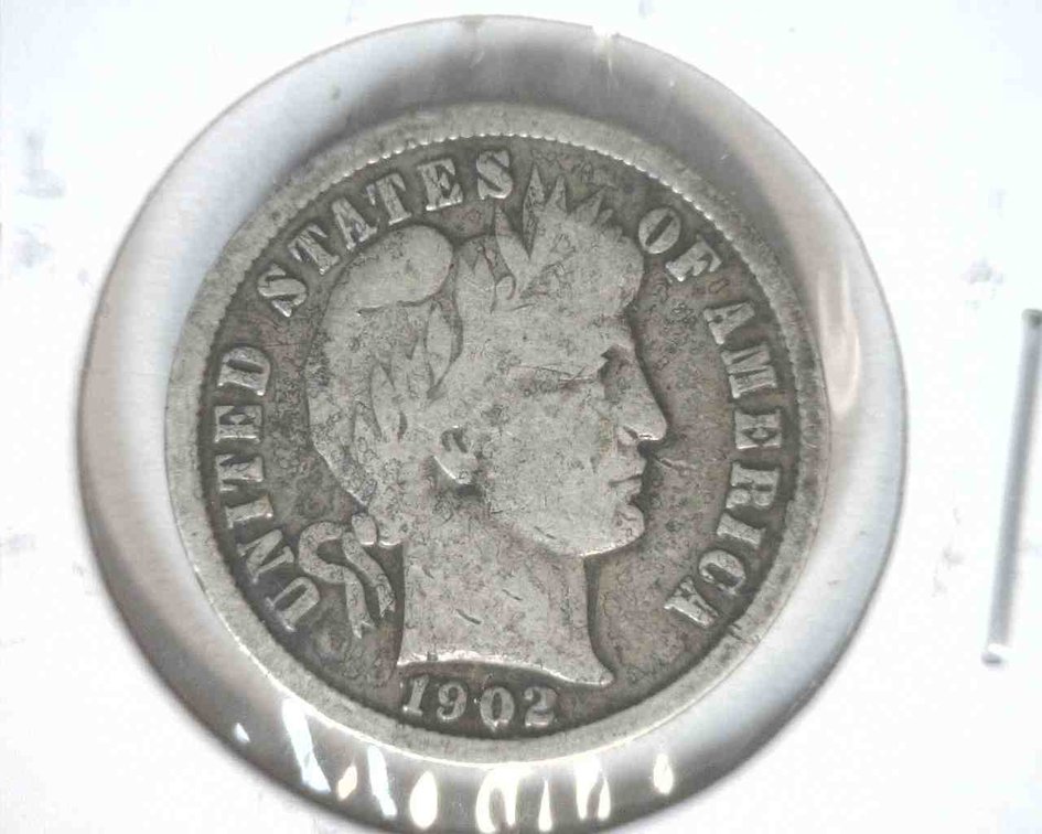 1902-S Barber dime
