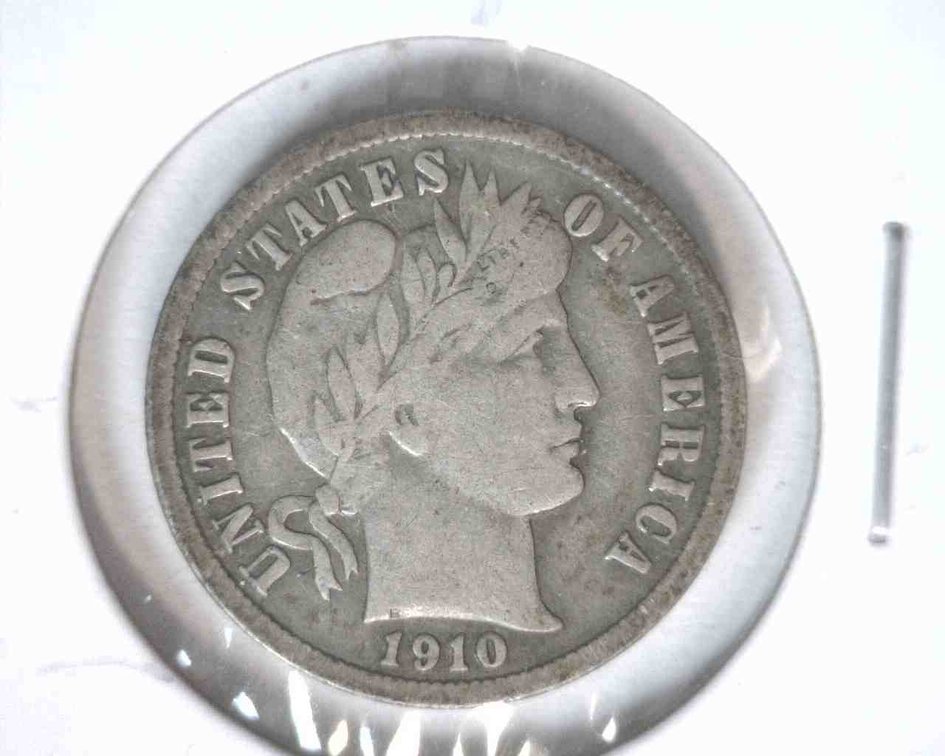 1910 Barber dime