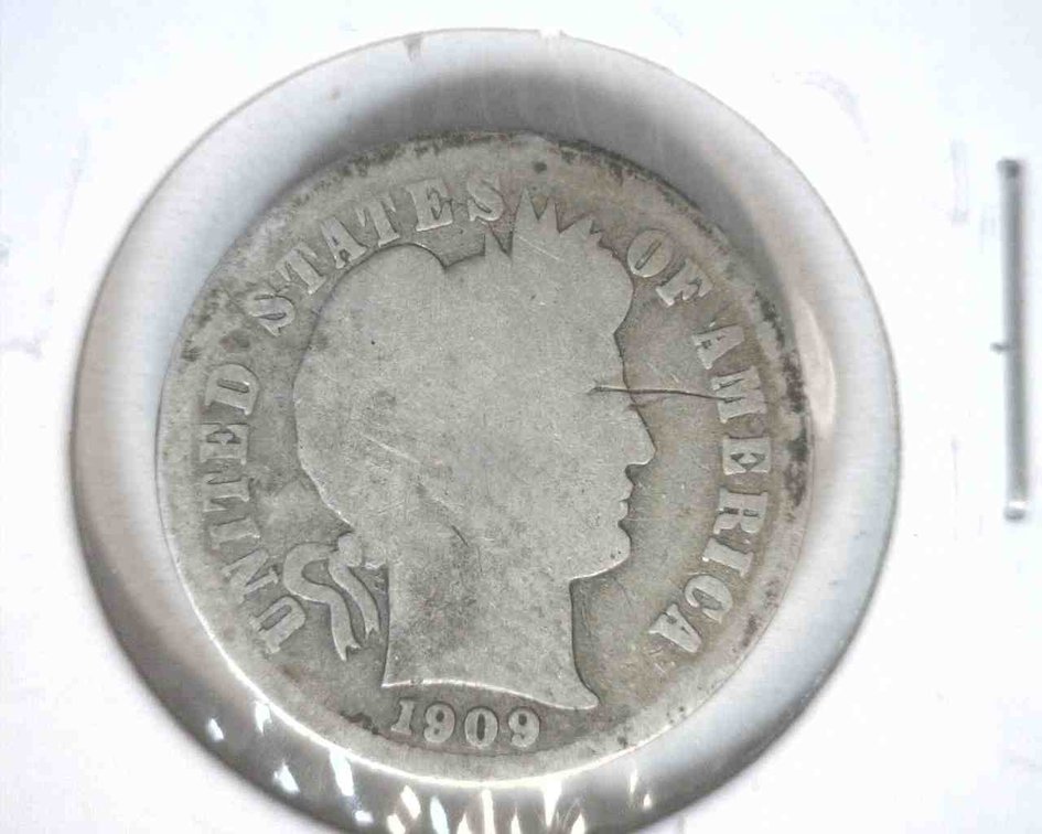 1909-O Barber dime