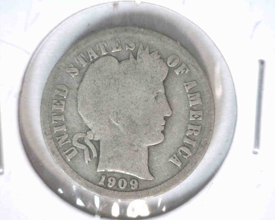 1909 Barber dime