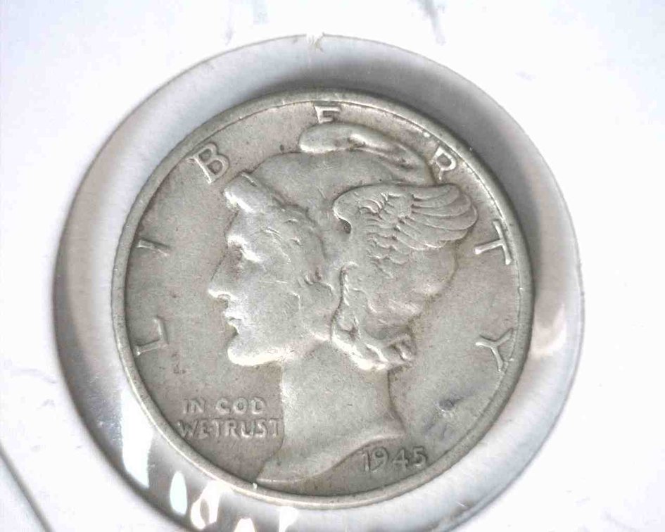 1945 Mercury dime