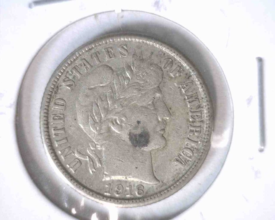 1916-S Barber dime