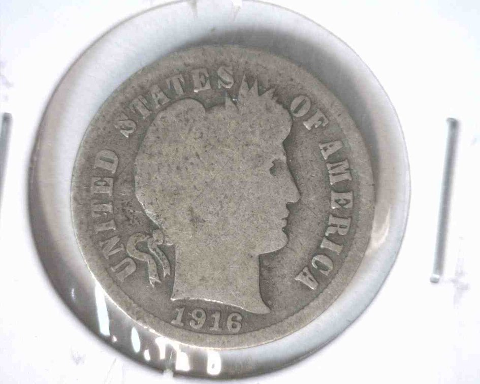 1916 Barber dime