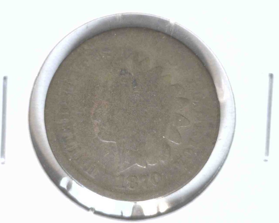 1870 Indian Head cent