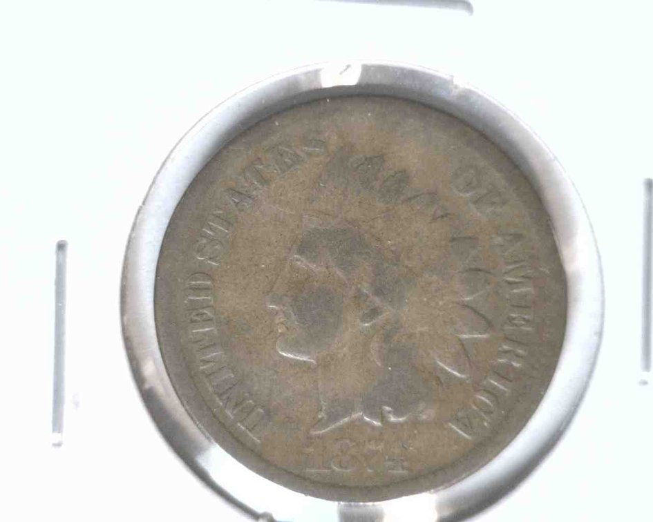 1874 Indian Head cent
