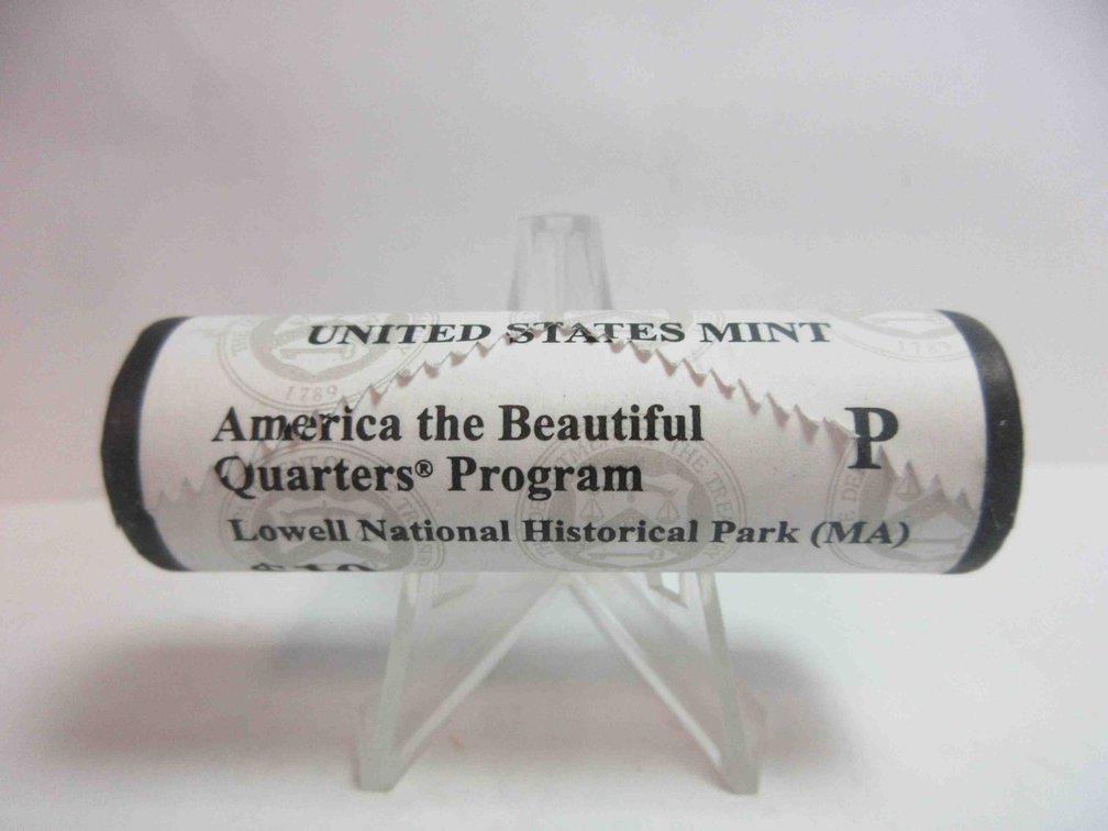 Uncirculated roll of 2019-P Lowel National Historical Park quarters