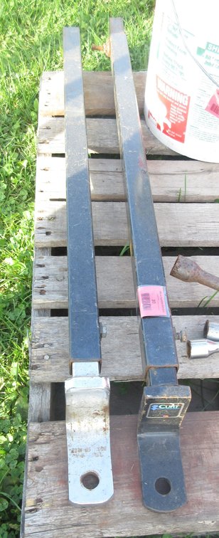 (2) Light duty receiver hitch bars