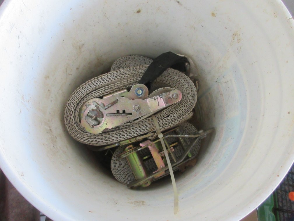 Five gallon bucket with contents