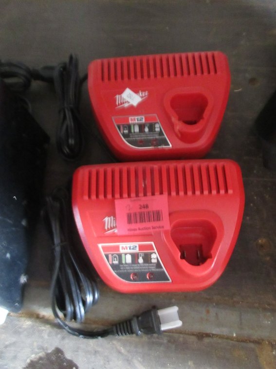 (2) Milwaukee battery chargers