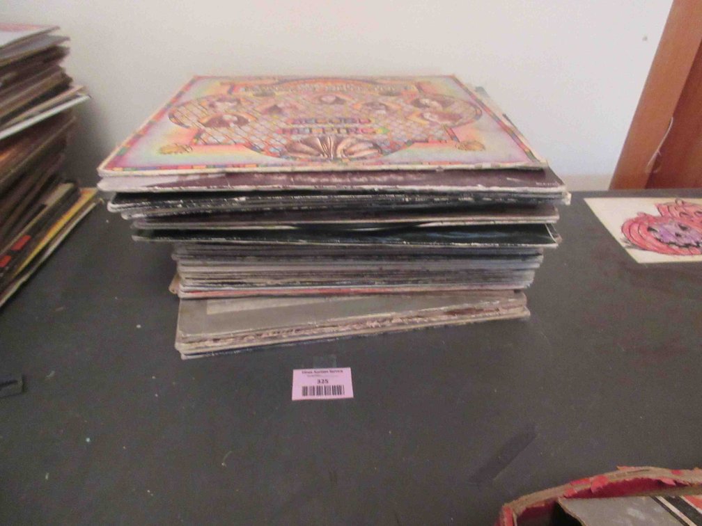 Group of 33-rpm records