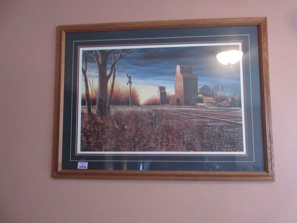 Jim Hansel signed and numbered print in frame
